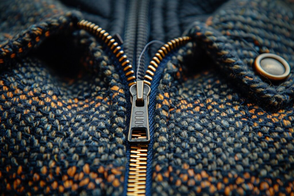 Ancienne Fermeture De Manteau En Passementerie Et Cuir - Pièce Vintage, Occasion