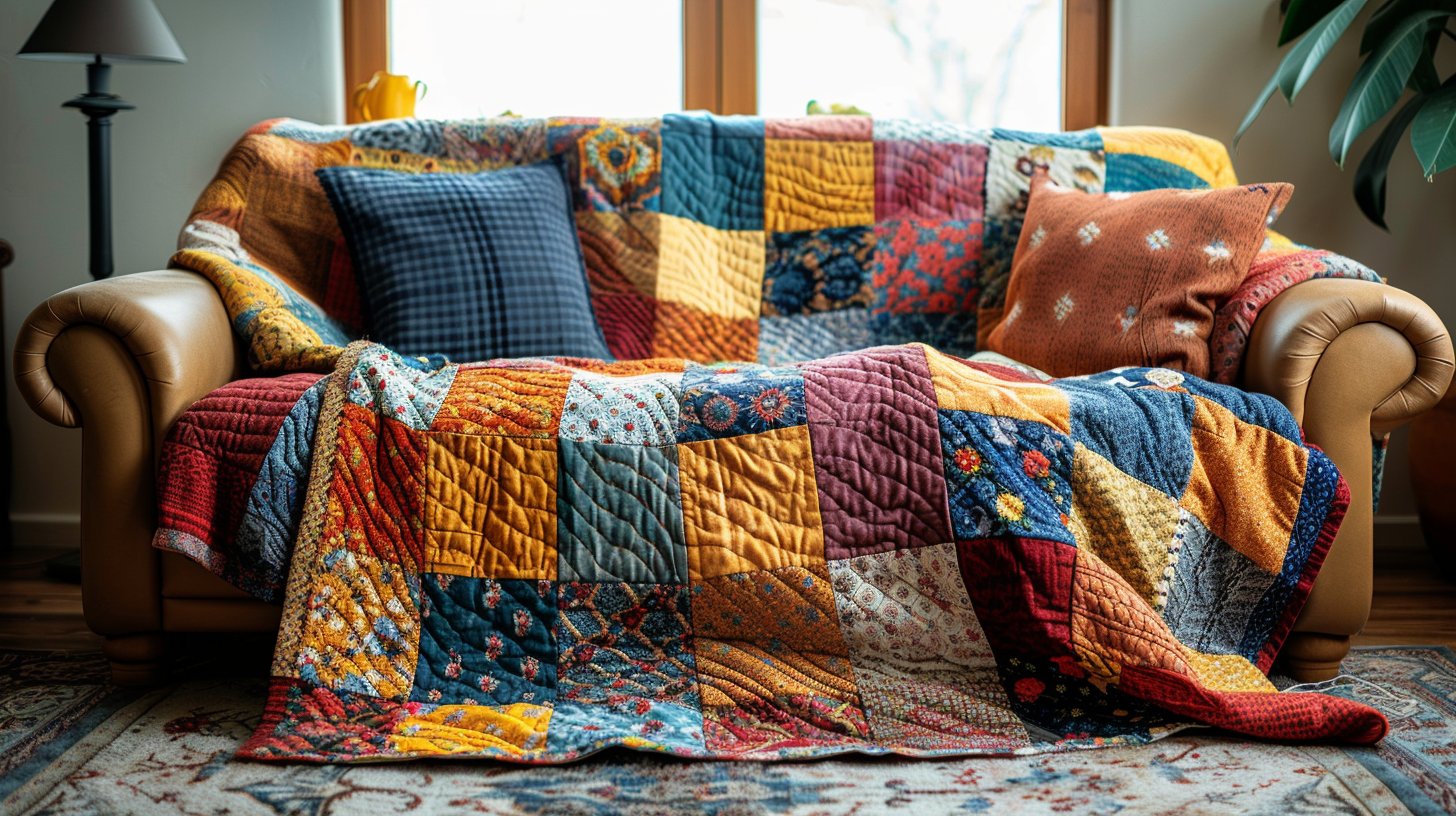 Créer un plaid en patchwork original pour votre intérieur